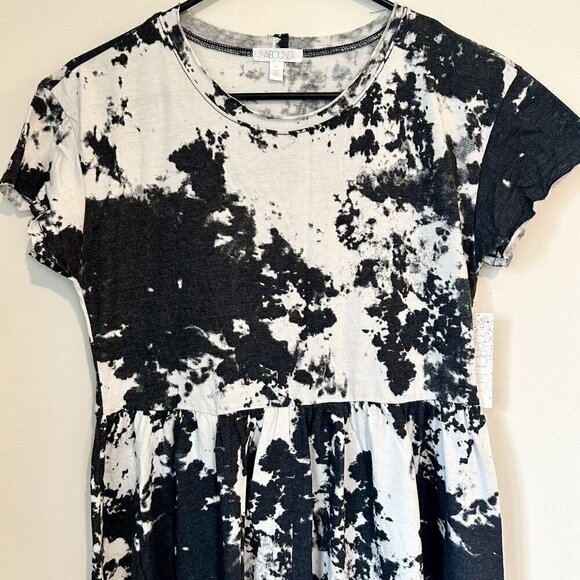 NWT Abound by Nordstrom Black & White Short Sleeve Casual Shirt Dress - S - Picture 5 of 8